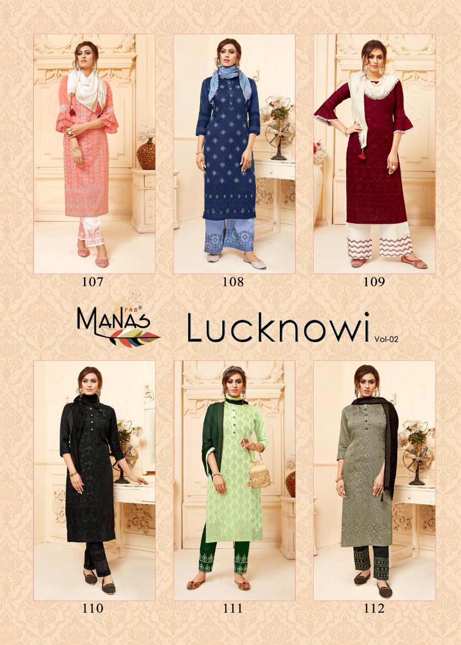 Lucknowi Vol-2 Fancy Fabric Wholesale Kurti Lucknowi Vol-2 Fancy Fabric Wholesale Kurti